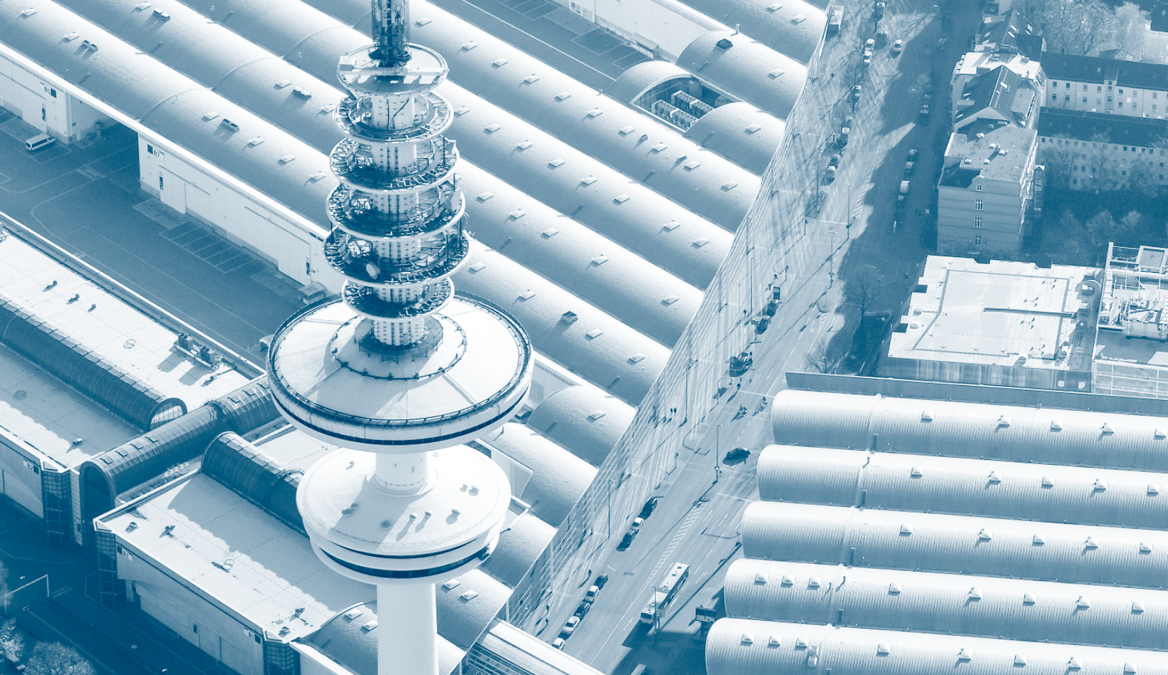 The fairground from above