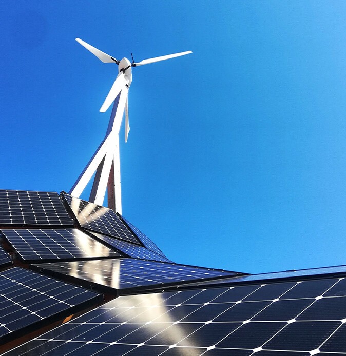 PV- and windturbines