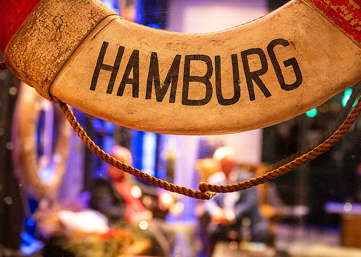 Lifebuoy with ‘HAMBURG’ lettering