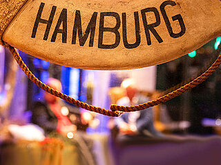 Lifebuoy with ‘HAMBURG’ lettering