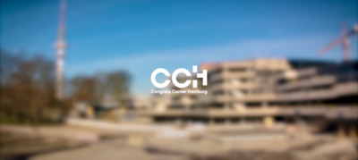 Blurred view of the CCH building site