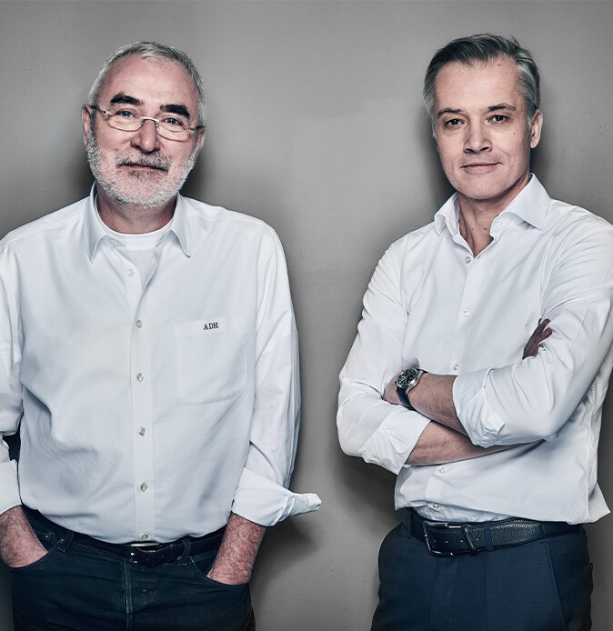 Portrait of Bernd Aufderheide (left) and Uwe Fischer (right) Portrait of Bernd Aufderheide (left) and Uwe Fischer (right)