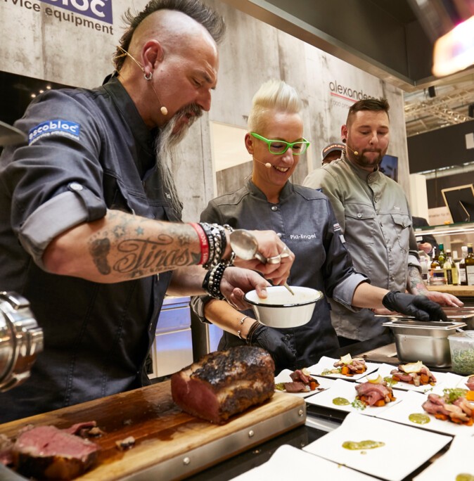 Several chefs cook at Internorga