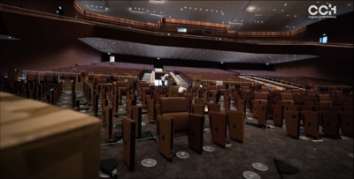 View of the new seating in auditorium 1