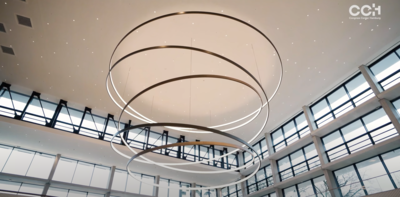 The world's biggest pendant light in the new CCH